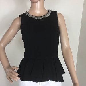 White House Black Market Formal Sleeveless Blouse